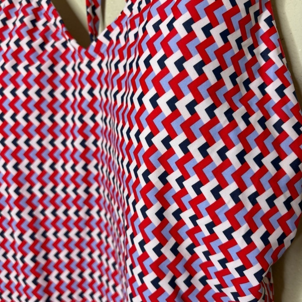 NWOT Red White and Blue Kona Sol One Piece Swimsuit Size 22 - Picture 3 of 7